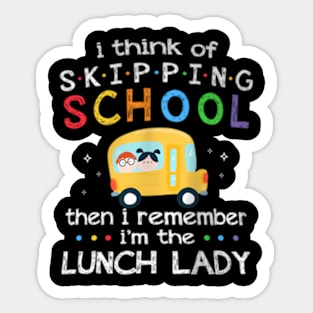 Skipping School Lunch  Women Sticker